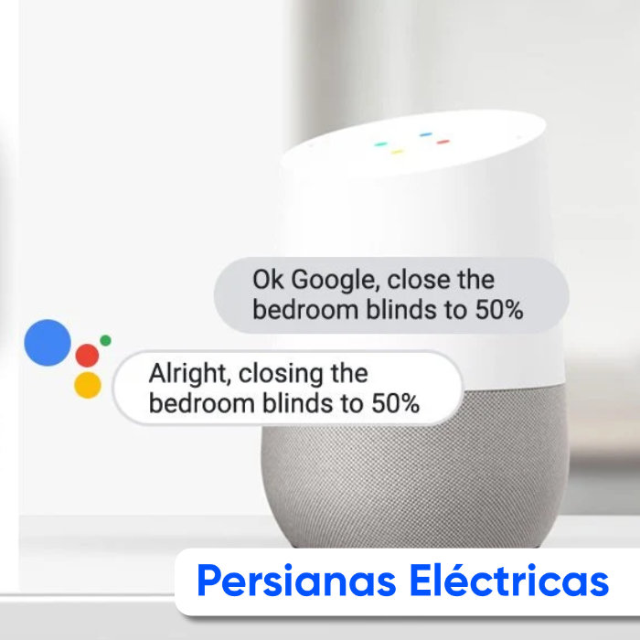 Persianas Operadas con Google Home